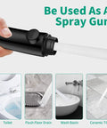 High Pressure RV Shower Head With Handheld And On Off Stop Button Water Saving 3 Modes Detachable Hose sprayed on surfaces