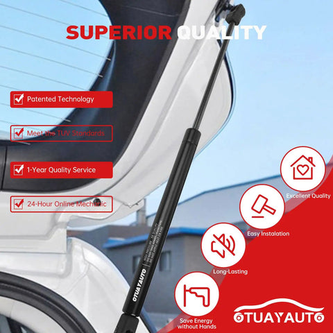 Rear Tailgate Lift Support Pair For 2011 To 2014 Sorento Liftgate Shocks Replacement shown installed on open hatch