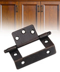 Antique Style Cabinet Drawer Door Butt Hinge Durable Metal Hardware For Cupboard Wooden Box And Furniture Easy Install With Quiet Open And Close Old School Vintage Look And Heavy Duty Rust Resistant Finish