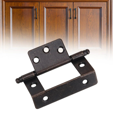 Antique Style Cabinet Drawer Door Butt Hinge Durable Metal Hardware For Cupboard Wooden Box And Furniture Easy Install With Quiet Open And Close Old School Vintage Look And Heavy Duty Rust Resistant Finish