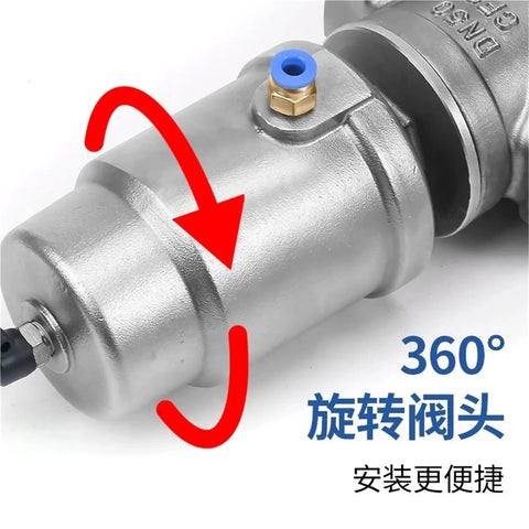 Heavy Duty High Flow Pneumatic Shutoff Valve Upgraded Sprinkler Setup Featuring A Reinforced Ball Valve Control Engineered For Top Shelf Performance And No Sweat Operation A Heavy Hitter Build