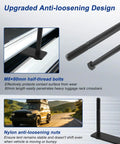 Rooftop Tent Mounting Hardware Kit With Aluminum Brackets And T Sliders Eight Universal Sliders For Quick Rail System Fit Hassle Free Easy Install For Most Tents Hard Shell Or Folding, M8x80mm bolts