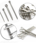 150 Pcs Box 304 Grade Stainless Steel U Shape Cotter Pins Set For Car Brakes M1.6 M2.5 M3.2 M4 Split Pins Assortment