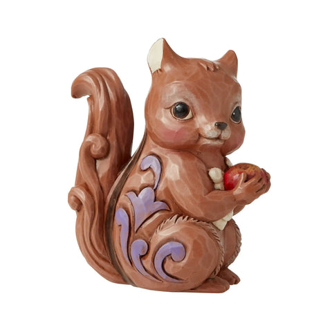 Chipmunk Holding a Nut Mini Figurine From Jim Shore Heartwood Creek Folk Art Collection Handcrafted Multicolor Ornament