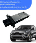 Nissan Infiniti Mass Air Flow Sensor MAF OE Replacement 22680-7S000 226807S000 1380066J00 next to a grey SUV
