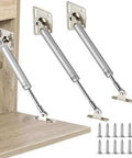 Two Pack Heavy Duty Drop Down Gas Struts For Drop Front Desks With Slow Descent And Hold At 75 90 Or 105 Degrees Perfect For Fold Down Desk Lid Flap Provides Safe Quiet Opening And Solid Support