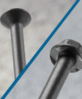 1/4-Inch By 1-1/4-Inch Black Hex Head Concrete Anchors, 75 Pcs, Climaseal Coating, close-up of hex head and shaft