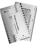 Guitar String Height And Action Gauge Ruler Set For Electric Acoustic And Bass Stainless Steel Setup Tool with metric scale.