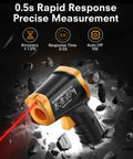 Infrared Thermometer Gun With Wide Range From Minus Fifty Eight To Eleven Hundred Twelve Fahrenheit Laser Temperature Gun