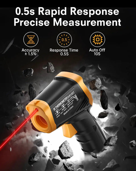 Infrared Thermometer Gun With Wide Range From Minus Fifty Eight To Eleven Hundred Twelve Fahrenheit Laser Temperature Gun