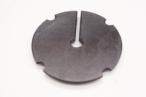 Close-up of Replacement Throat Plate Insert For Sealey SM1302 Variable Speed Scroll Saw, shown flat on a white surface.