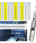 Heavy Duty Stainless Steel Drawer Slides With Reliable Locking Mechanism And 220Kg Weight Limit Full Extension Cabinet Rails, displaying detailed load and dimensions.