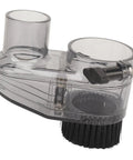 Transparent ABS Dust Shoe For CNC Router Milling, Clear Dust Collector Cover With 38mm Hose, 52mm Spindle Compatibility, Nylon Brush