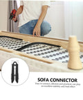 10 Pack Heavy Duty Sectional Sofa Connectors Modular Snap Hook For Couch Joint Repair Living Room Furniture installation process with drill