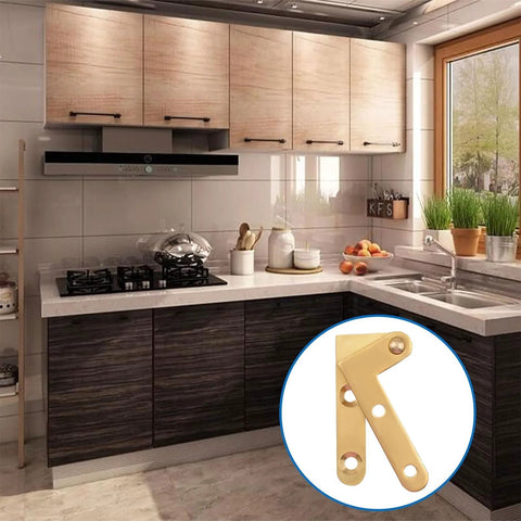 Rotatable 360 Degree Door Hinges for Doors Cabinets and Windows Heavy Duty Stainless Steel Hidden Pivot Hinges 4 Pack in gold color