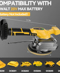 Image of Cordless Tile Vibration Tool With 5 Speed Settings For Leveling Floors And Walls, 20V Battery Compatible, Suction Cup
