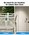 Easy Install 90 And 180 Degree Sliding Barn Door Latch With 3.1 Inch Lock used on outdoor gate and indoor door