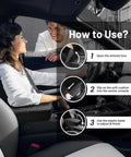 How to use infographic for Center Console Cover For Dodge Ram 1500 2500 3500 Buckets, Nappa Leather Armrest Cushion Pad installation