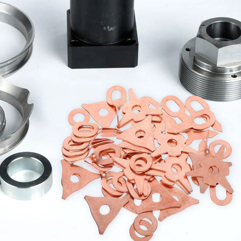 Iron Dent Puller Rings Kit 50-Piece Set For Car Body Repairs with copper rings and metal parts for sheet metal repair