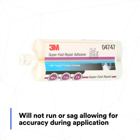 Super-Fast Repair Adhesive For Quick Bonds, 1.6 Oz Cartridge, Translucent, No Sag Formula, Fast-Setting Glue For Wide-Gap Filling And Tough Temperature Resistance, Ideal For Wood, Plastic, Metal, Ceramic Repairs on 3M cartridge