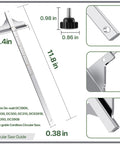 Precision Circular Saw Edge Guide Replacement Part Fits Standard Cordless Tools with measurements provided in inches.
