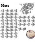 Silver Cabinet Hinges Set With 50 Pieces For Jewelry Boxes Tool Boxes Wine Boxes And Tiny Craft Chests With Screws Built To Last