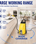 Heavy Duty Commercial Steam Cleaner With 3000W Power And Large 3.5L Tank For Professional Cleaning Jobs in kitchen with hose.