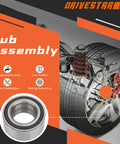 Front Or Rear Wheel Bearing Kit For Acura CSX ILX TL TSX Honda Accord Civic Element Fit Insight Pair Reliable Hub Bearings For Multiple Models And Great Value shown next to wheel hub assembly illustration with visible bearing.