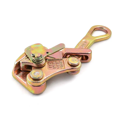 Two Ton Cable Grip Wire Rope Puller Jaw Clamp For Steel Rope Heavy Duty Tensioner 4400 Lb Capacity Alloy Steel Construction