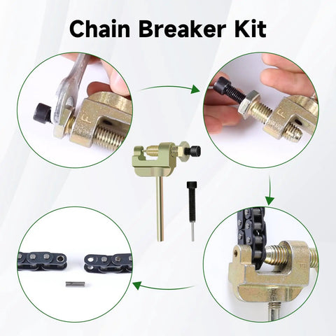 25H 62 Link Timing Starter Chain Breaker Kit For 50Cc To 125Cc Chinese ATVs Go Karts Dirt Bikes And Quad Rigs