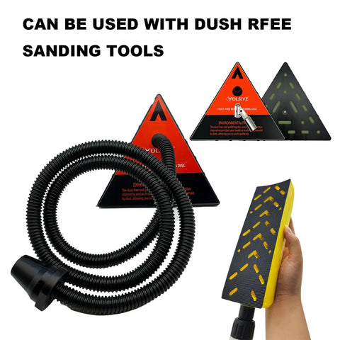 Ultra Long 157 Inch Locking Vacuum Hose Dust Collection Kit For Woodworking Power Tools With Wet Dry Shop Vac And Miter Saw Adapters That Fit All Sizes Perfectly For Heavy Duty Workshop Use, used with dust-free sanding tools
