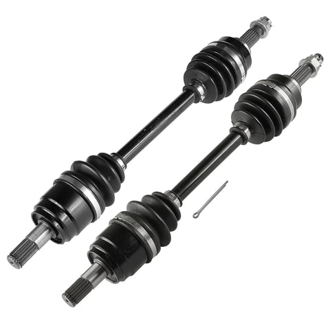 Front Left And Right CV Joint Axle Kit For Honda Foreman 500 4x4 2005-2013 And Rincon 680 4x4 2006-2023 Dual Axle Beefy Replacement Fit For Trx Foreman Rubicon Es Eps Models, black steel pair