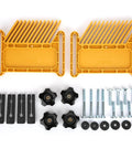Adjustable Featherboard For Table Saw And Router Table Rock Solid Polypropylene Woodworking Pressure Plate parts with hardware.