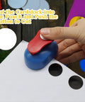 Using Circle Hole Punch 25mm 1 Inch Paper Punch for scrapbooking on white cardstock