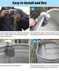 Heavy Duty 1 Inch Float Valve For Livestock Stock Tanks installation process, nylon resin valve connecting to water source.