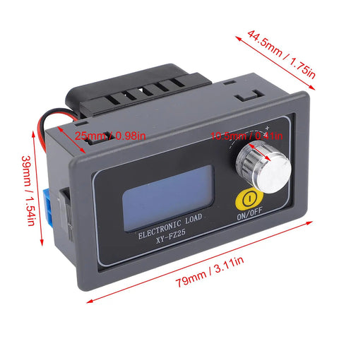 Discharge Capacity Tester For Lithium Ion Batteries, 25W Adjustable Load Module, 5 To 30V Constant Current, Real Time Voltage Current And Power Readouts With Ah And Discharge Time Logging, Ideal For RC LiPo And Power Bank Analysis, 79x39x44.5mm