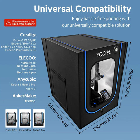 Top Notch 3D Printer Enclosure For Creality Ender 3 With Slick Ventilation Kit And Crisp Led Lighting To Monitor Workflows Easily And Catch Filament Glitches Without Any Fuss At All