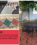 Image showing Reusable Concrete Molds For Walkways And Patios 15.7 By 15.7 By 1.57 Inch Path Maker used for colorful DIY patio design.
