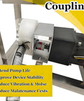 Heavy Duty Viscous Liquid Transfer Pump For Honey And Paste Stainless Steel Gear Pump 90W Electric Delivers Up To 8 Kg Per Minute About 5.7 L coupling