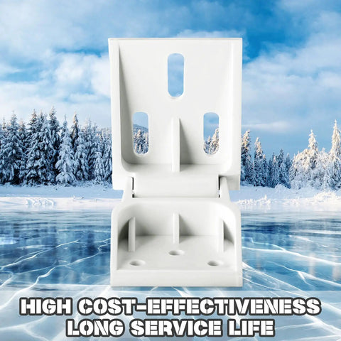 Two Pack Freezer Door Hinges For Haier Fridges, Plastic Counterbalance Hinge Set with 3 Hole Folding Design in winter scene