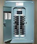 Slick Complete Electrical Panel Labels Kit With 48 Circuit Breaker Tabs high contrast directory sheet on breaker box.