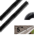 5 Inch Gutter Brush Guard Kit For DIY No Tools 10 Pack 32 Ft Leaf Guard To Stop Clogs Fits K Style Gutters 4.33 Inch Diameter Durable Weatherproof Build