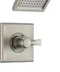 Dryden 14 Series Tub and Shower Trim Kit With Single-Spray Touch-Clean Shower Head in Stainless T14451-SS; valve not included.