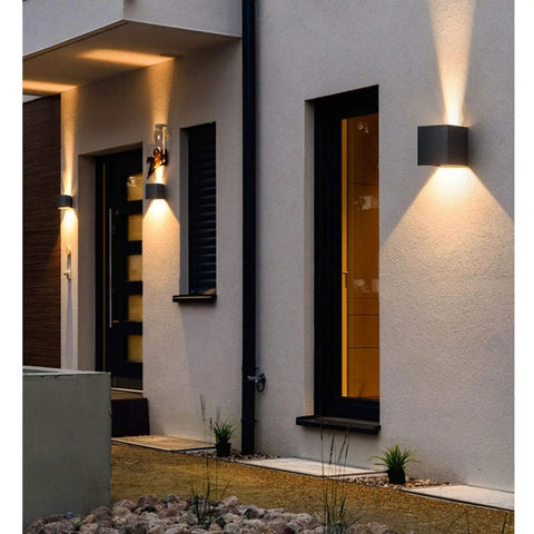 Hands Free Sensor LED Dusk To Dawn Outdoor Wall Light 20W Adjustable Aluminum Sconce 3000K Warm White IP65 Waterproof