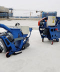 Heavy Duty Concrete Shot Blasting Equipment for Floor Preparation and Surface Refinement, High Power Floor Shot Blaster for Construction Sites, Warehouses and Commercial Buildings shown on concrete site