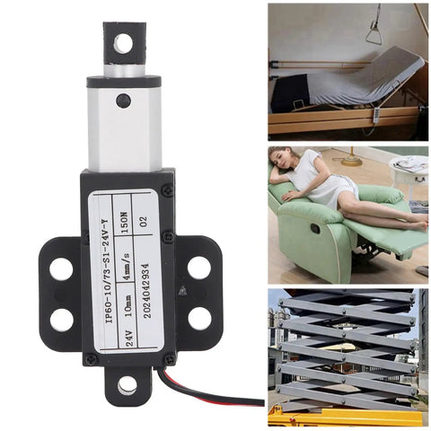 Compact 24V DC Linear Actuator With 150N Thrust, 0.39 Inch Stroke in various home automation setups