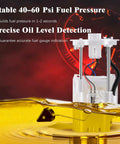 Fuel Pump Module Assembly E8937M Drop In Direct Fit Replacement For Toyota Camry, close-up on oil level detection features.