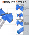 Built Tough Forstner Drill Bits Two Pack 1.5 Inch 38mm Tungsten Carbide Tipped detail image showcasing spur, angle design.