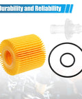 Engine Oil Filter Set For Toyota Avalon Camry Highlander RAV4 Sienna 10 Pack 04152-YZZA1 04152-31090 04152-YZZG1 image with filter and gasket