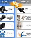 Comparison of 160Ft Backyard Zip Line Kit for Kids and Adults Up to 360 Lbs highlighting features like seatbelt kit and tree-friendly strap.
